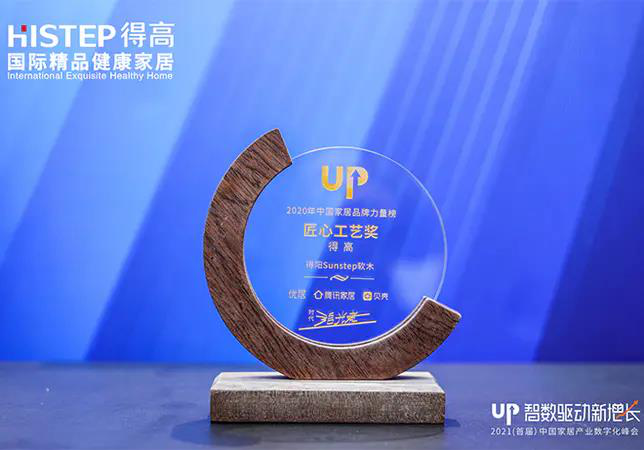 得高初心不改，匠心永存，榮譽加冕2020中國家居品牌“匠心工藝獎” 圖片1